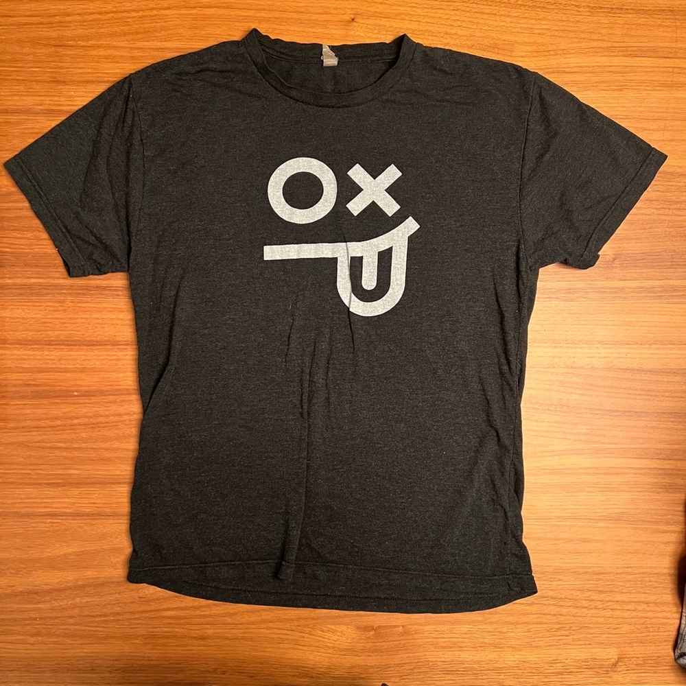Graphic Black T-Shirt with White Design